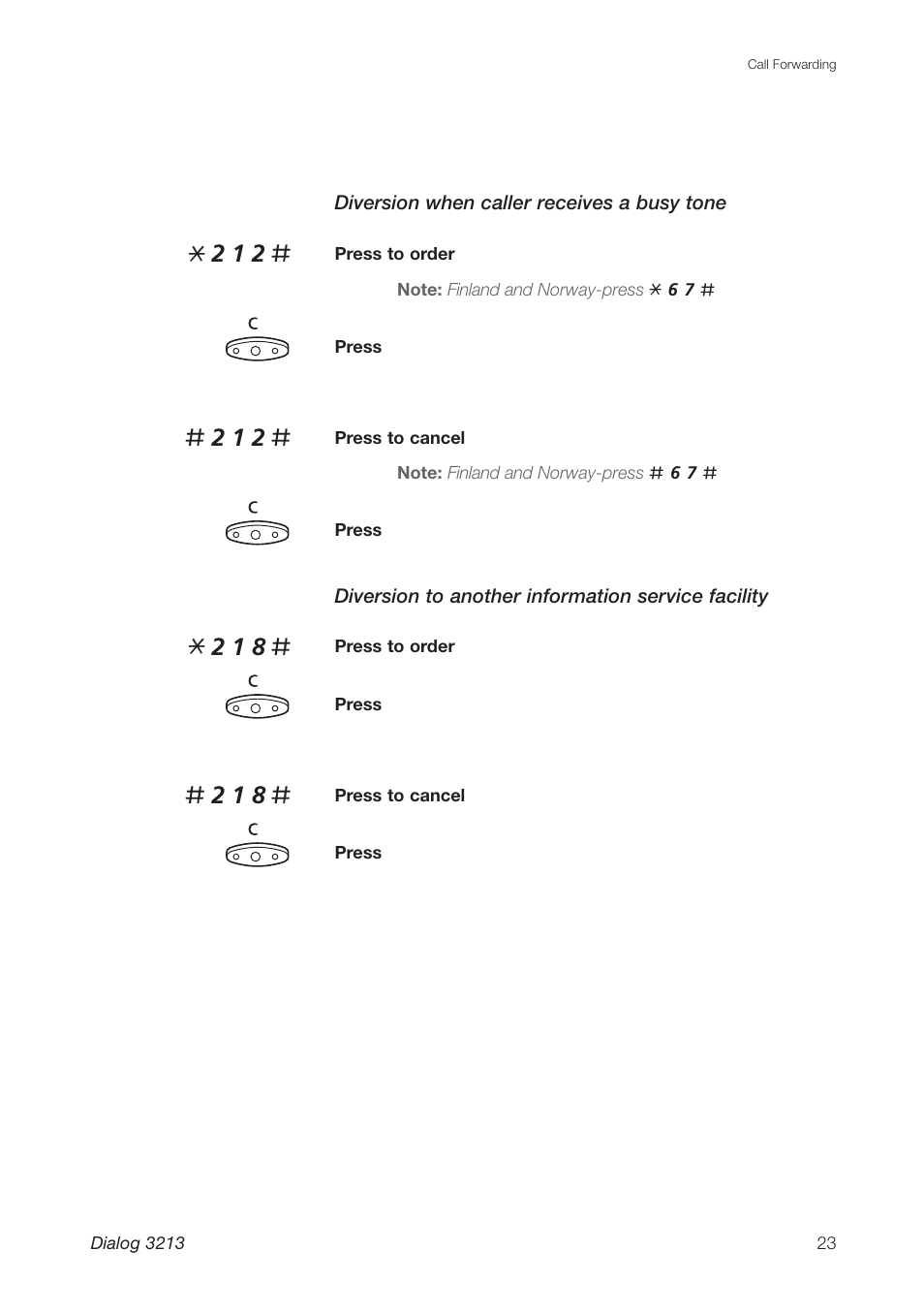 Ericsson Dialog 3213 User Manual | Page 23 / 92