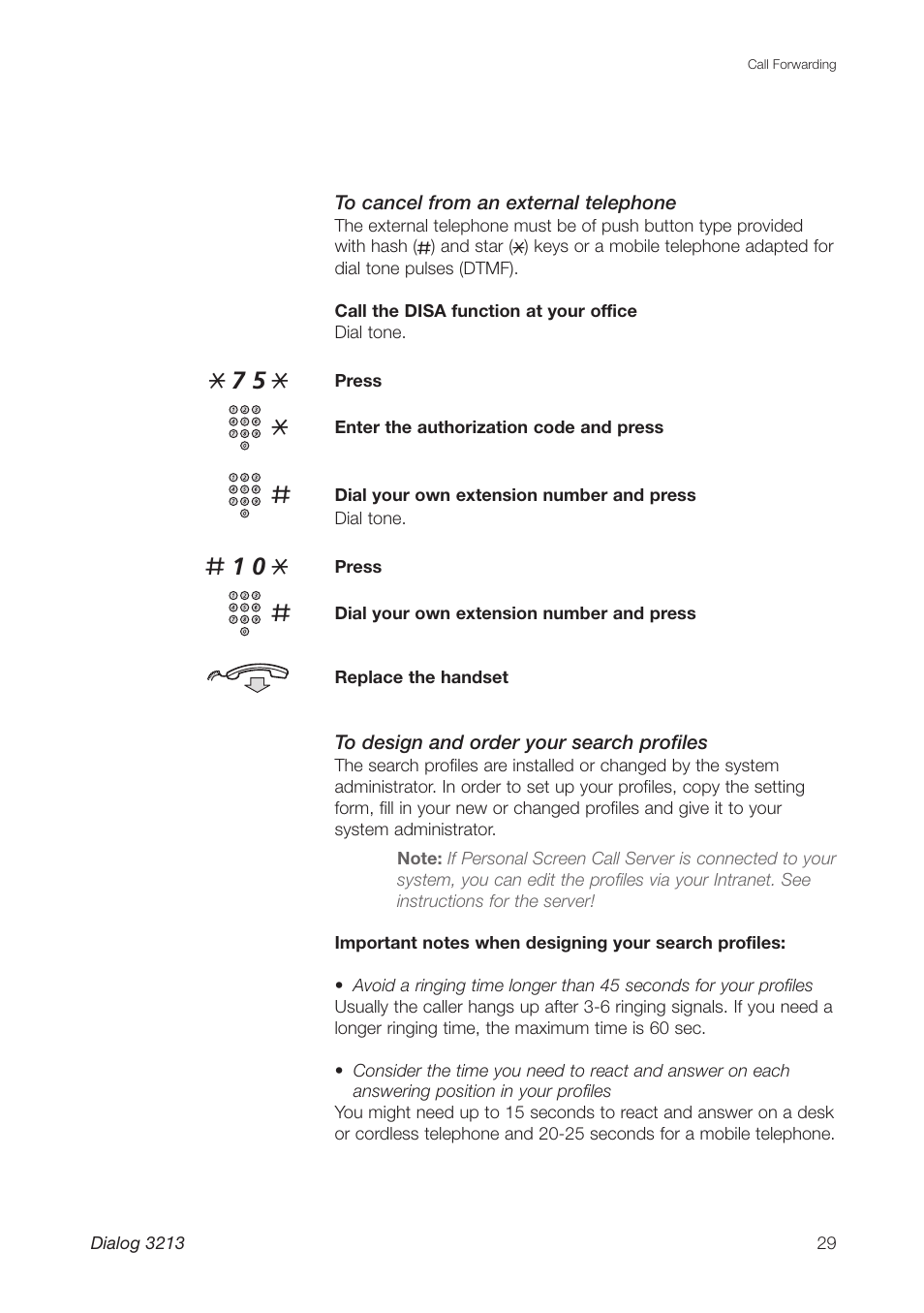 Ericsson Dialog 3213 User Manual | Page 29 / 92
