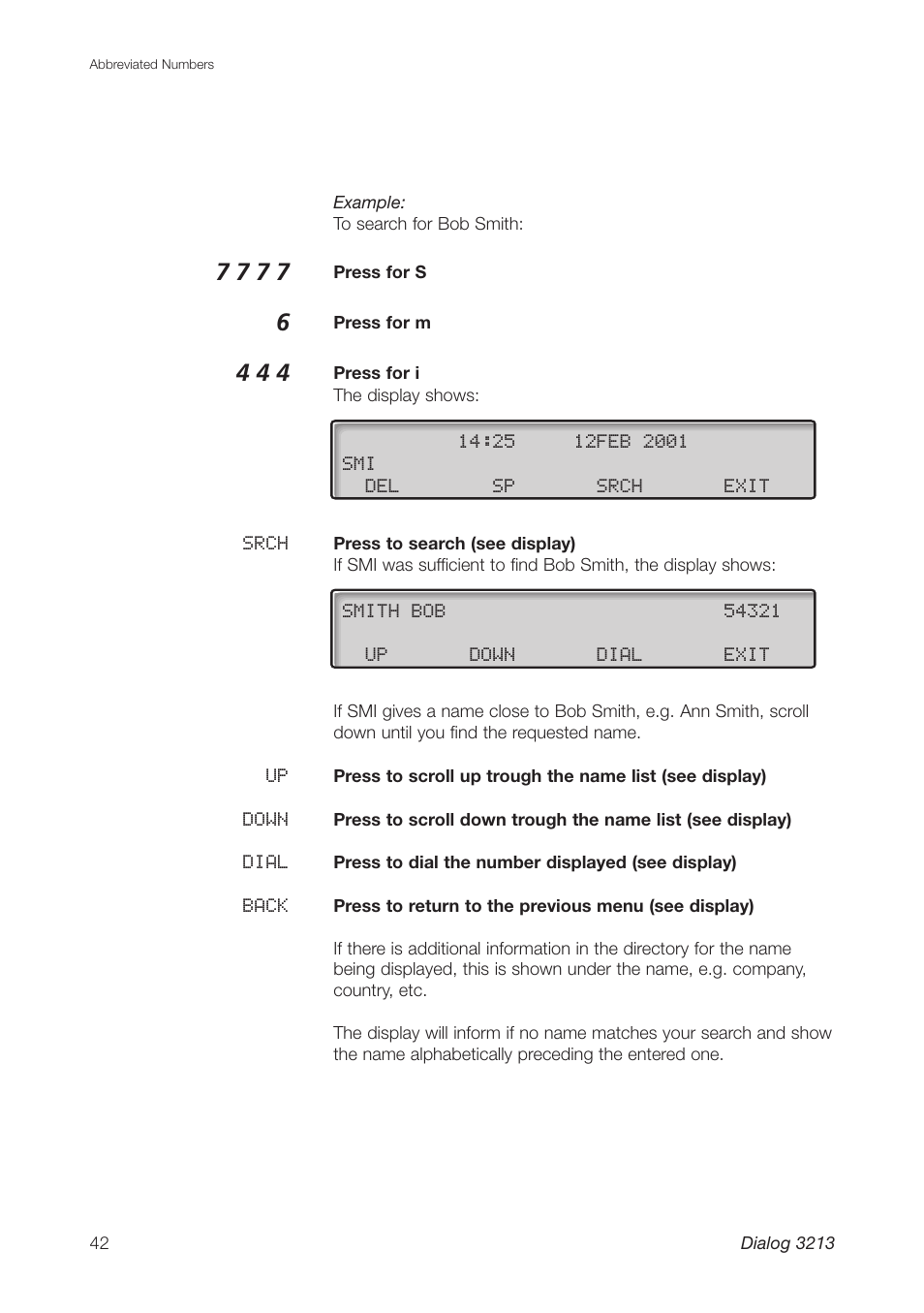 Ericsson Dialog 3213 User Manual | Page 42 / 92