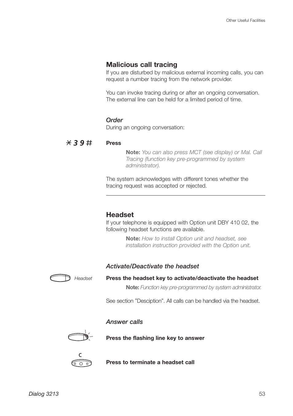 Ericsson Dialog 3213 User Manual | Page 53 / 92