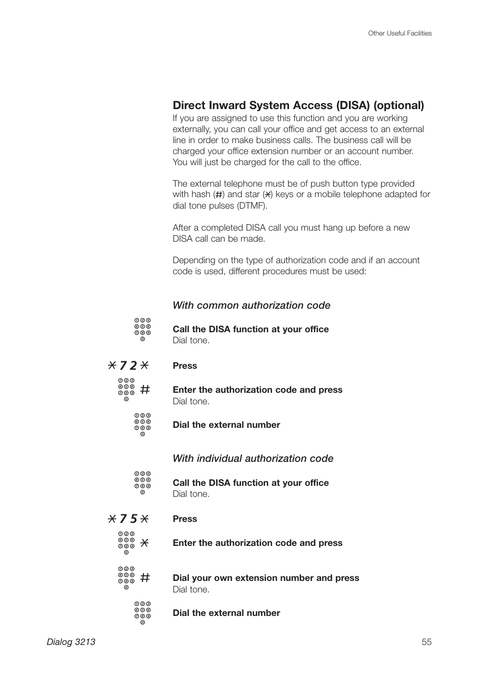 Ericsson Dialog 3213 User Manual | Page 55 / 92