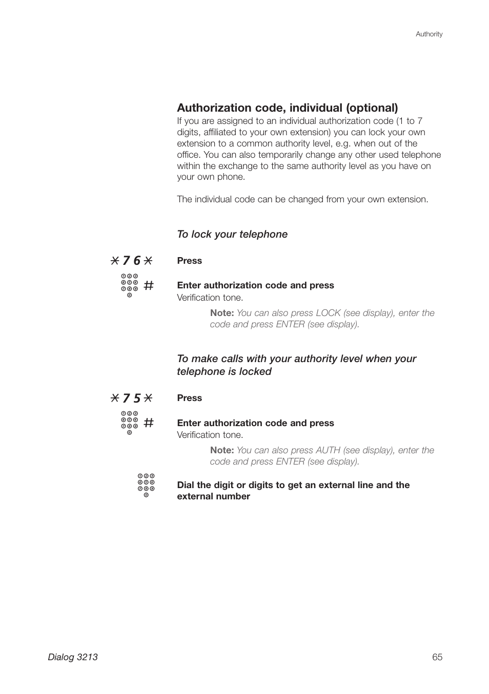 Ericsson Dialog 3213 User Manual | Page 65 / 92