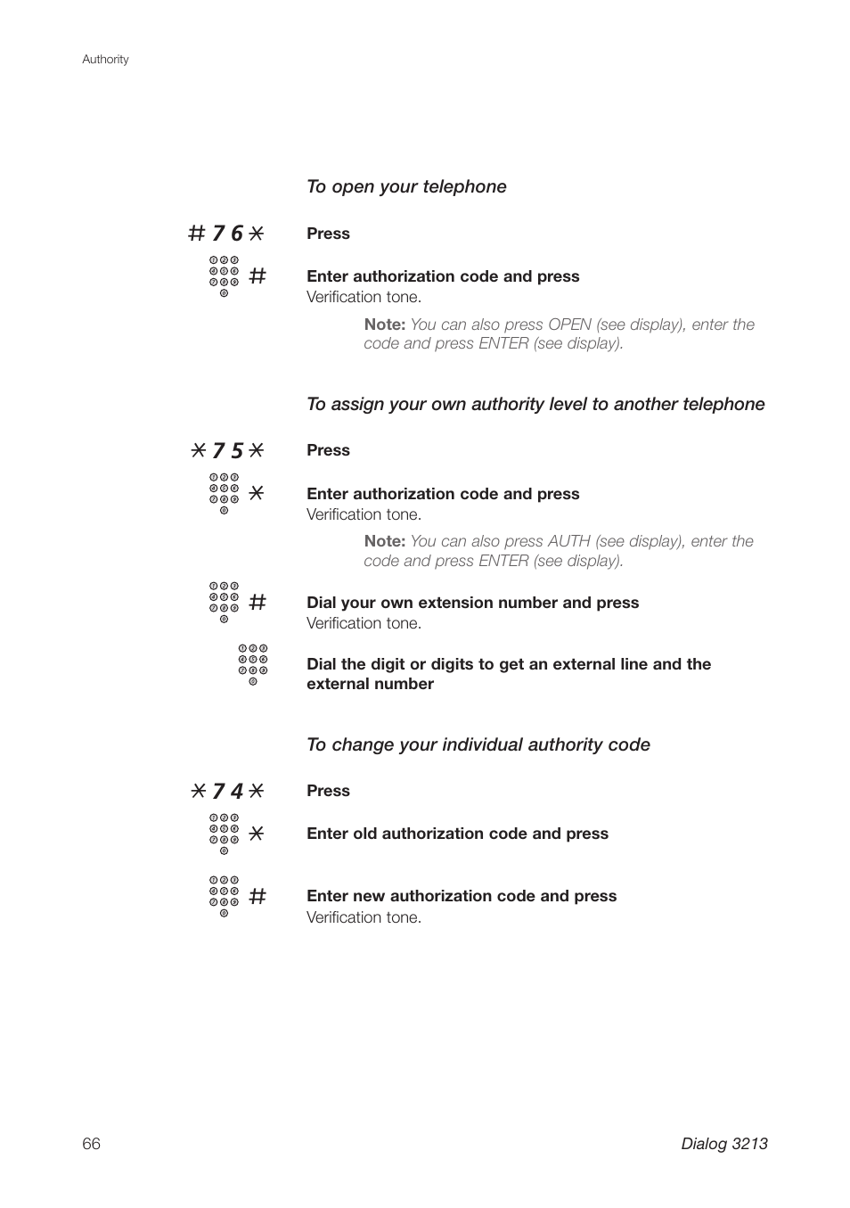 Ericsson Dialog 3213 User Manual | Page 66 / 92