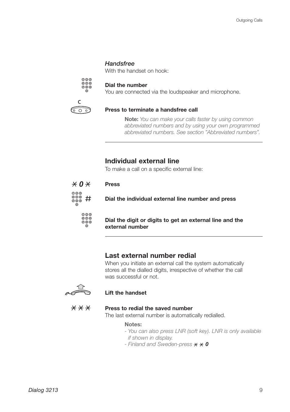 Ericsson Dialog 3213 User Manual | Page 9 / 92