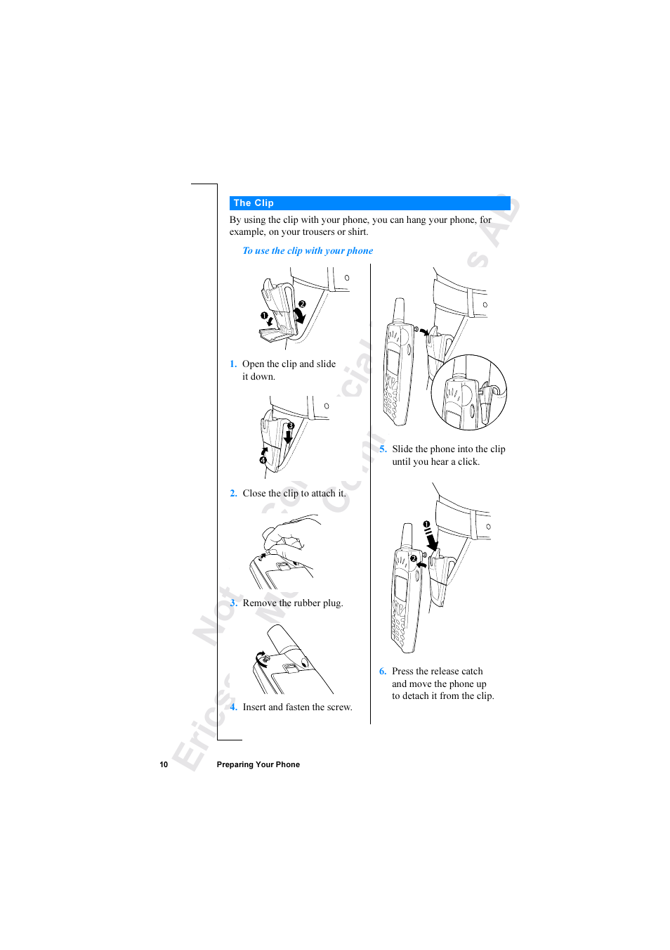 Ericsson R520 User Manual | Page 10 / 152