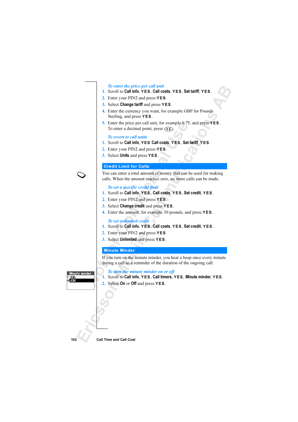 Ericsson R520 User Manual | Page 102 / 152