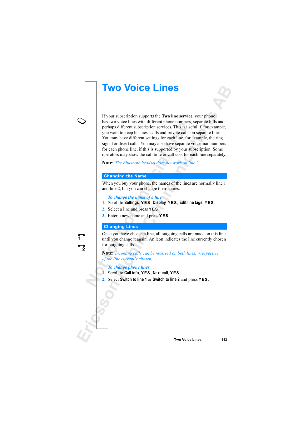 Ericsson R520 User Manual | Page 113 / 152