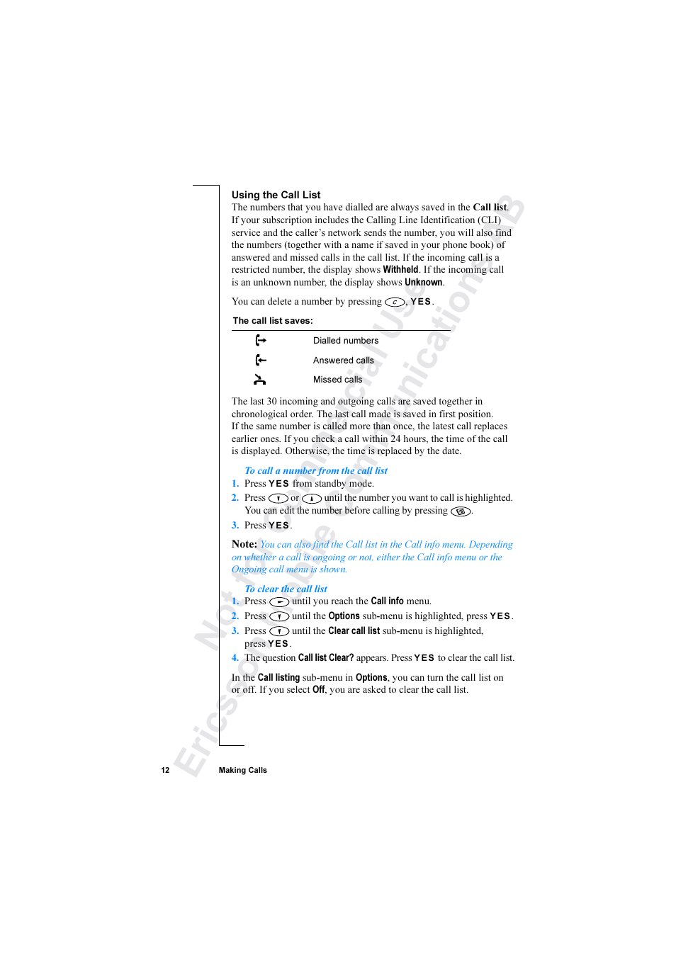 Ericsson R520 User Manual | Page 12 / 152