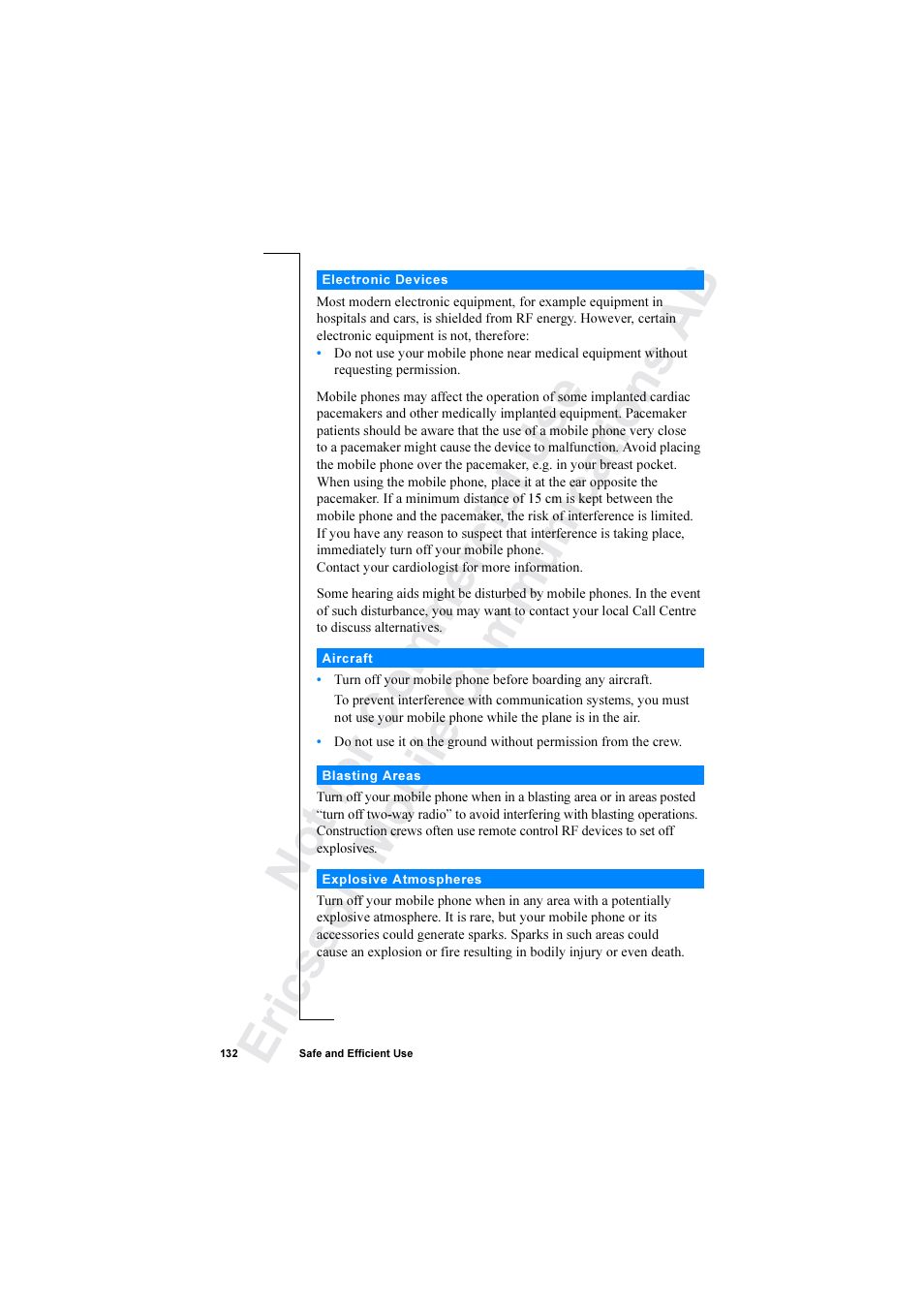 Ericsson R520 User Manual | Page 132 / 152