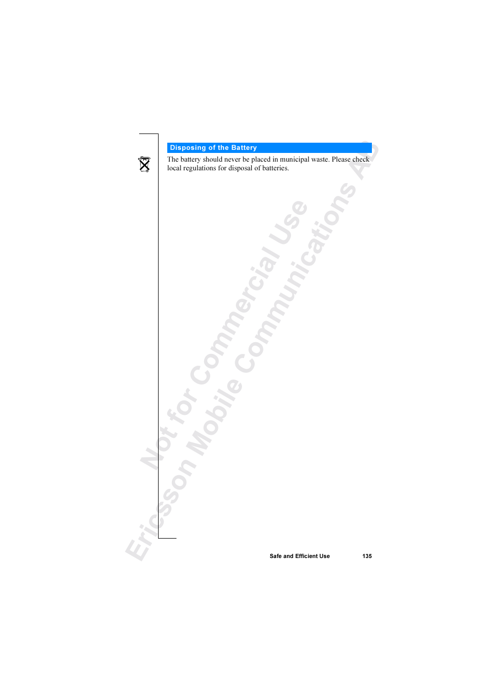 Ericsson R520 User Manual | Page 135 / 152