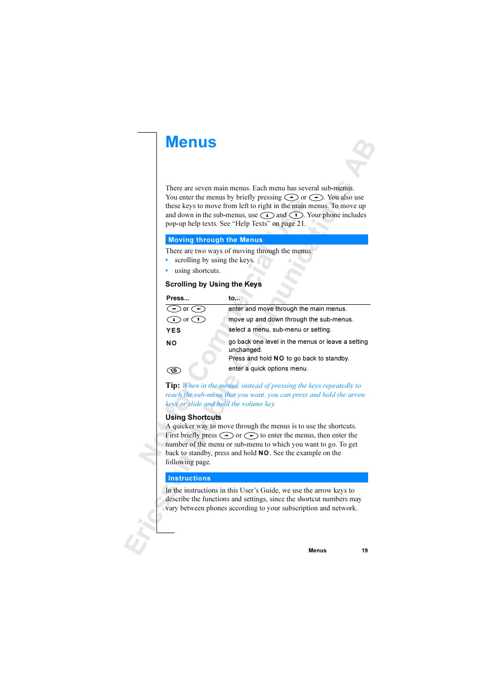 Ericsson R520 User Manual | Page 19 / 152