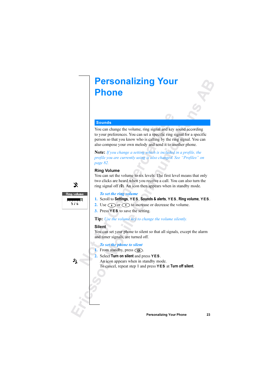 Ericsson R520 User Manual | Page 23 / 152