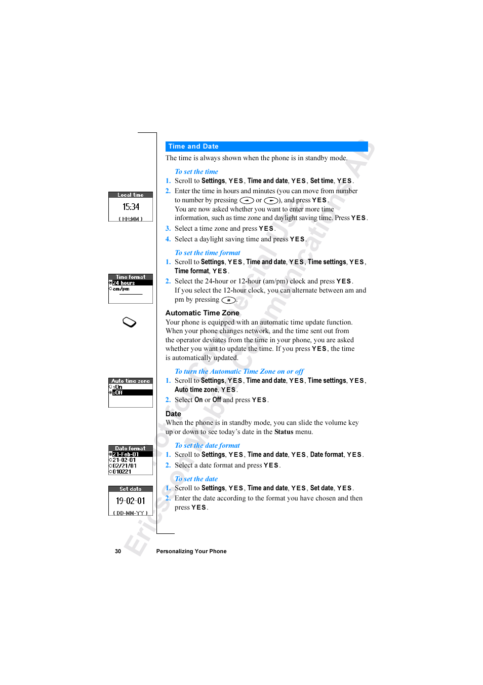 Ericsson R520 User Manual | Page 30 / 152