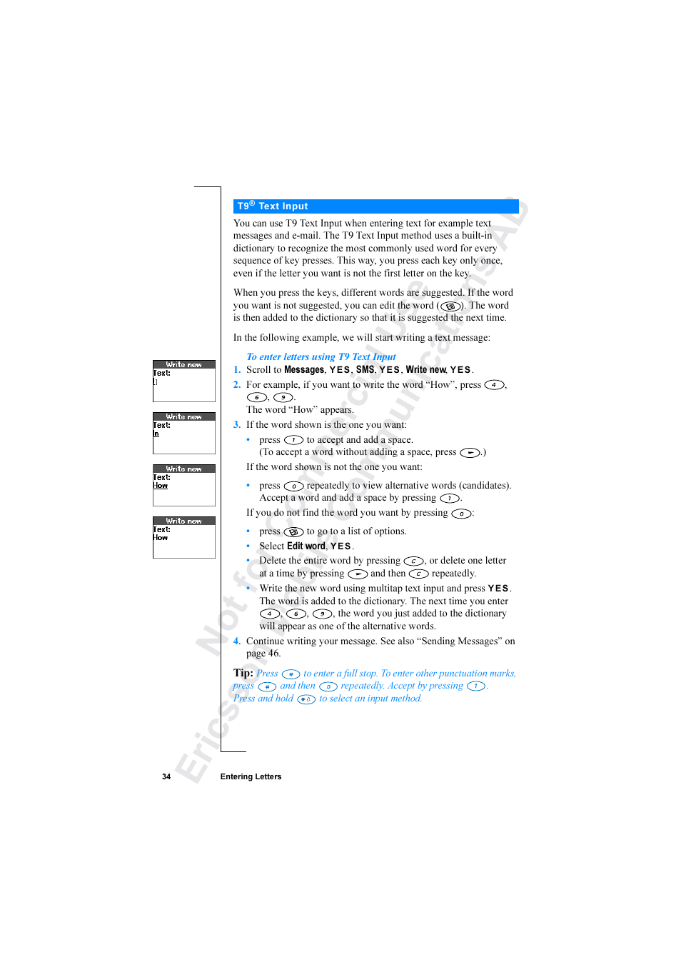 Ericsson R520 User Manual | Page 34 / 152