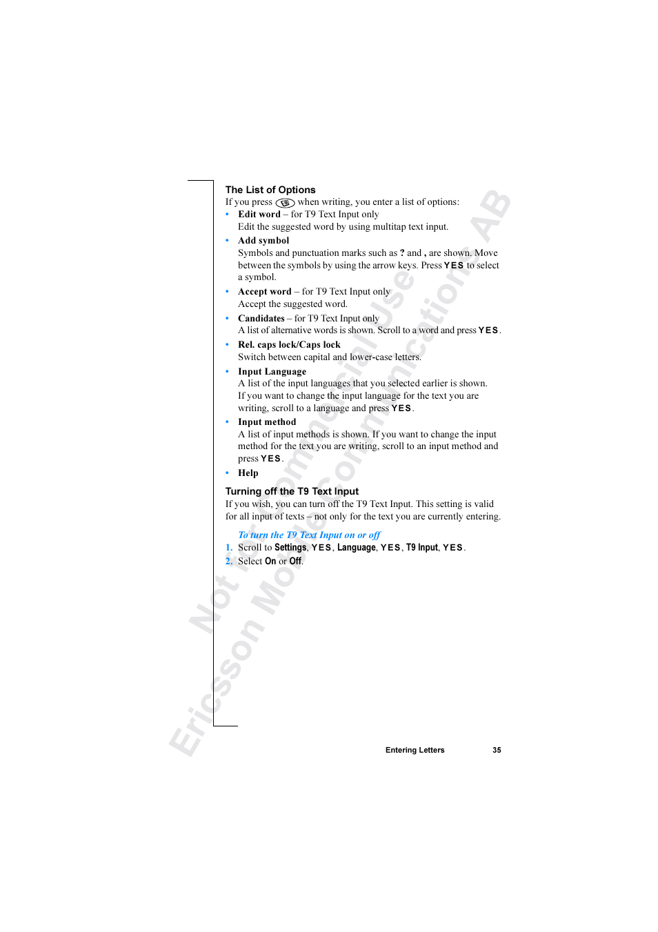 Ericsson R520 User Manual | Page 35 / 152