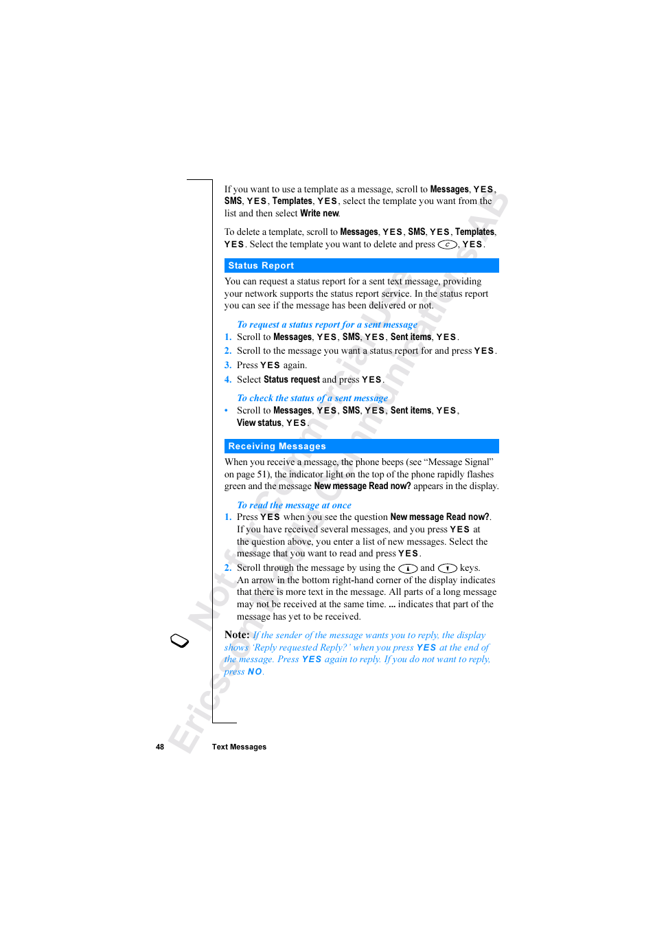 Ericsson R520 User Manual | Page 48 / 152