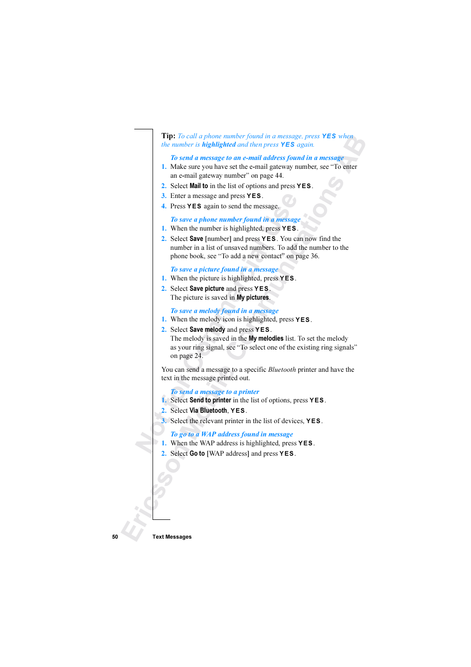 Ericsson R520 User Manual | Page 50 / 152