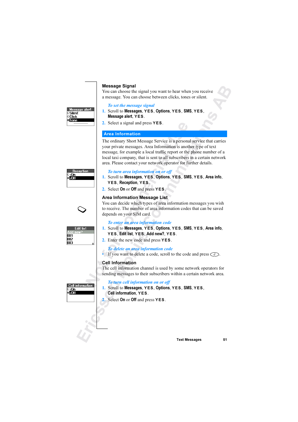 Ericsson R520 User Manual | Page 51 / 152