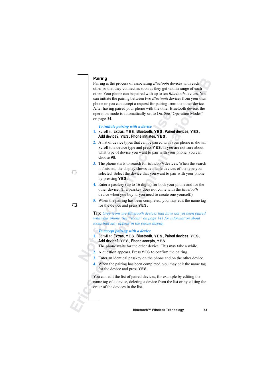 Ericsson R520 User Manual | Page 53 / 152