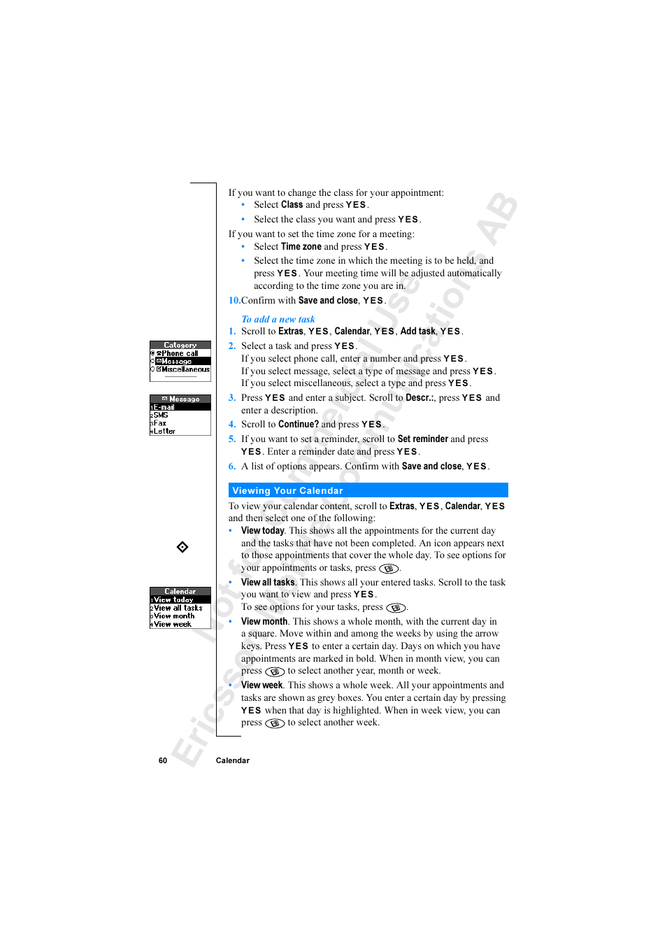 Ericsson R520 User Manual | Page 60 / 152