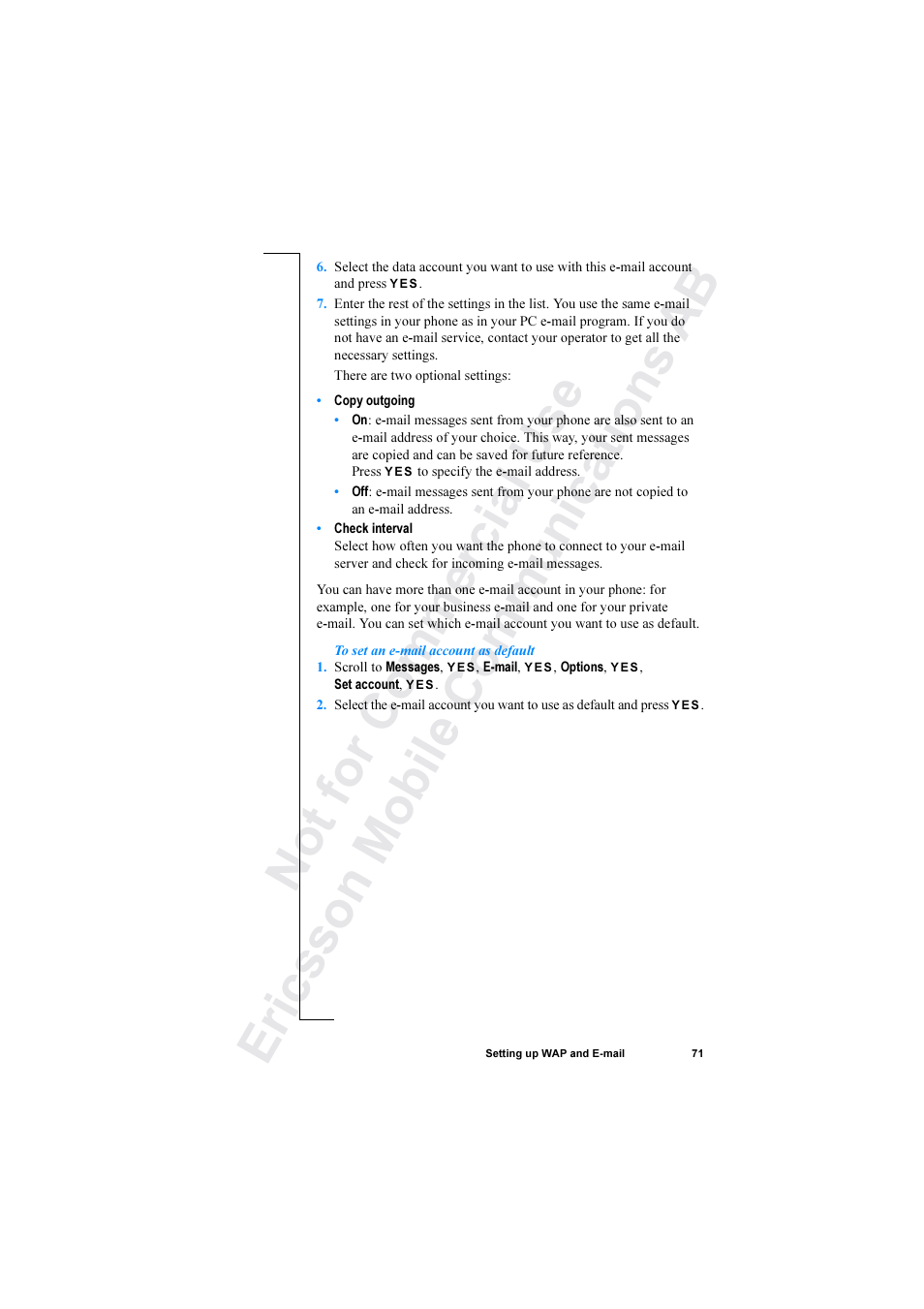 Ericsson R520 User Manual | Page 71 / 152