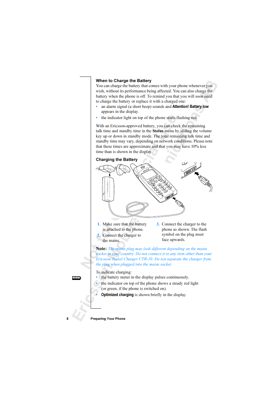 Ericsson R520 User Manual | Page 8 / 152