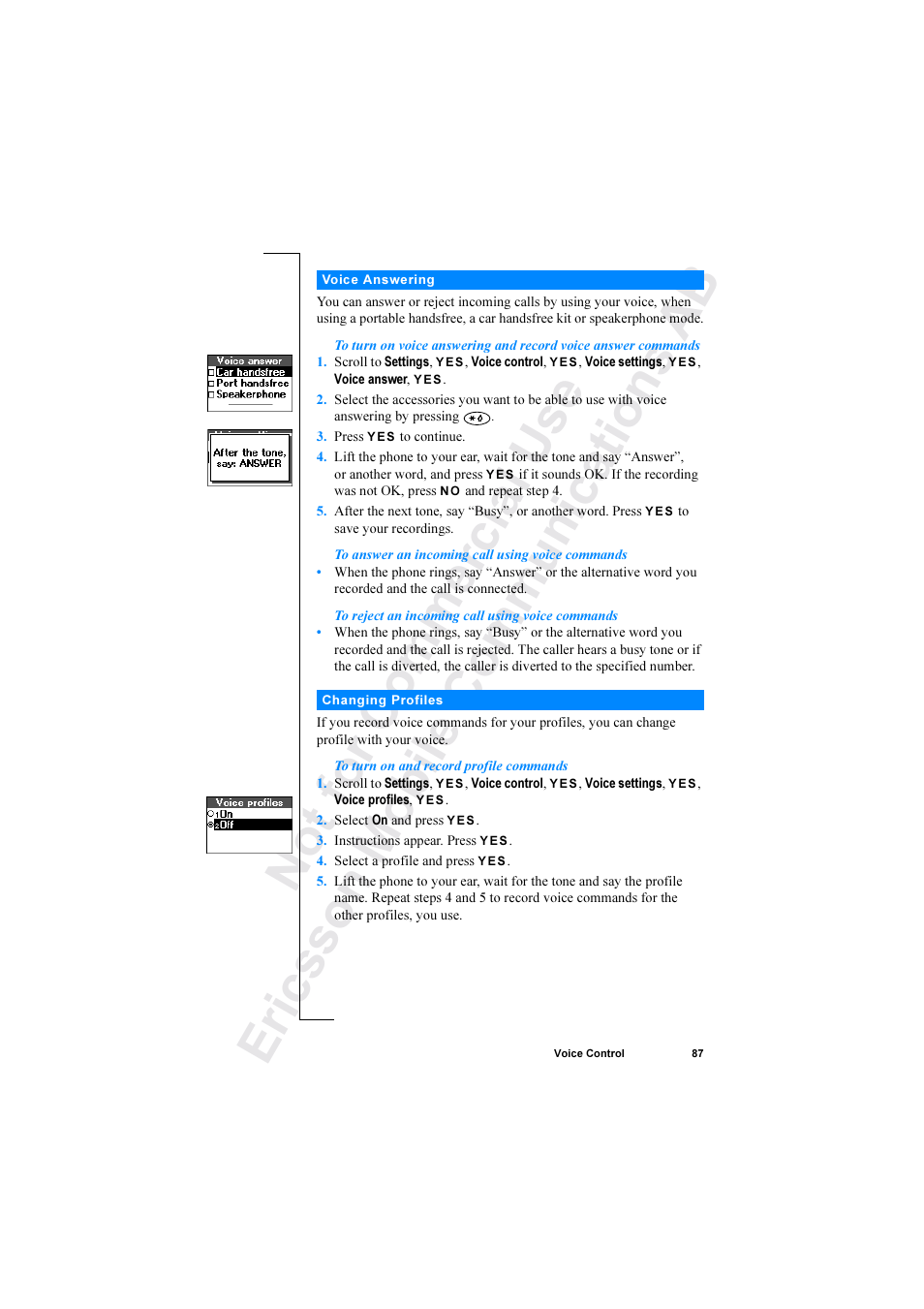 Ericsson R520 User Manual | Page 87 / 152