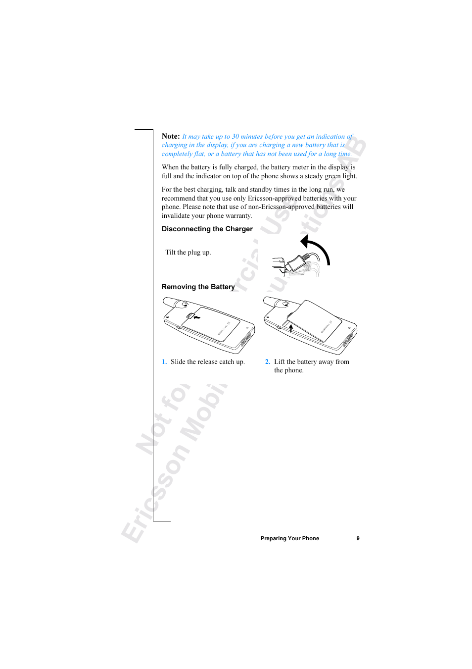 Ericsson R520 User Manual | Page 9 / 152