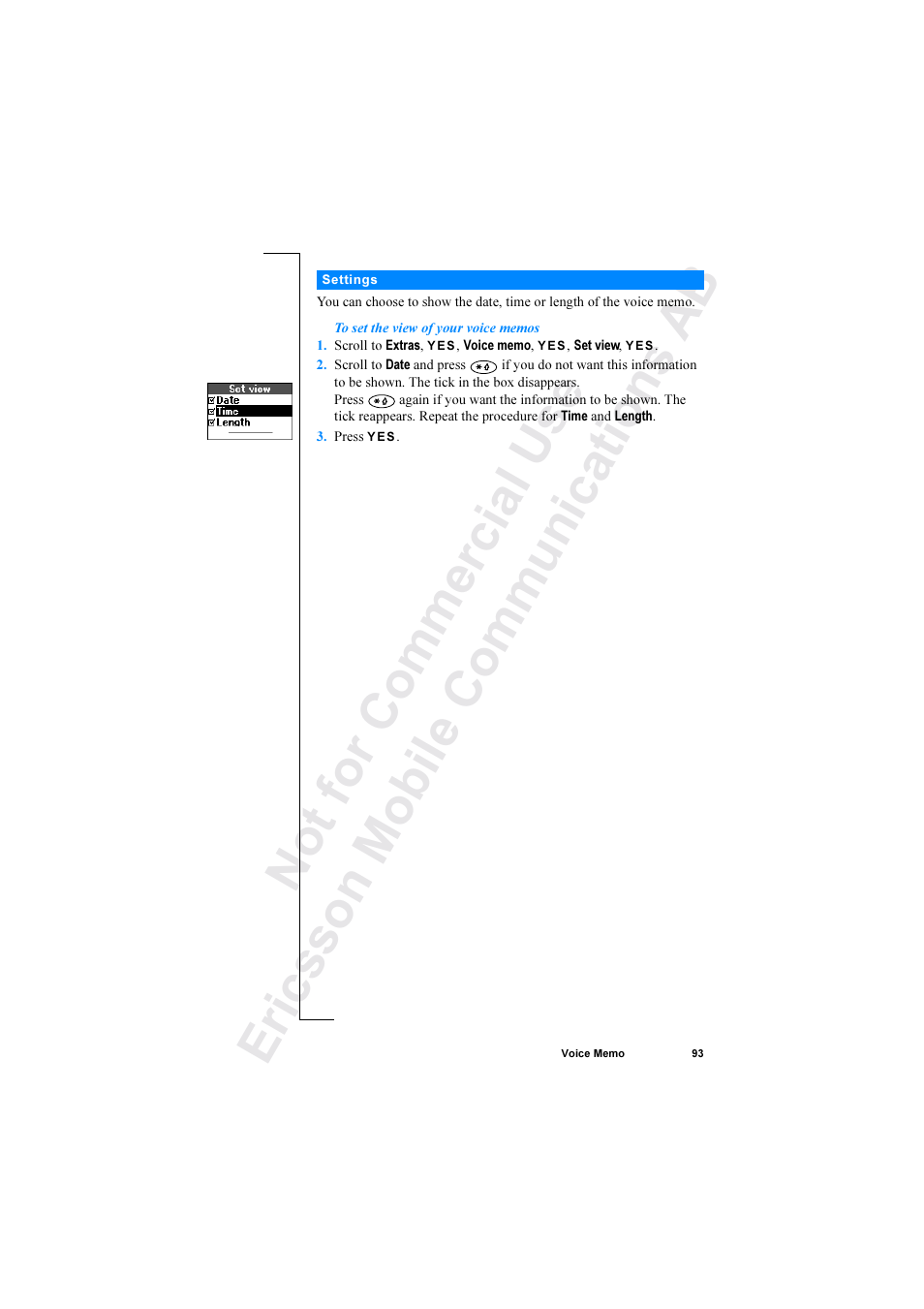 Ericsson R520 User Manual | Page 93 / 152