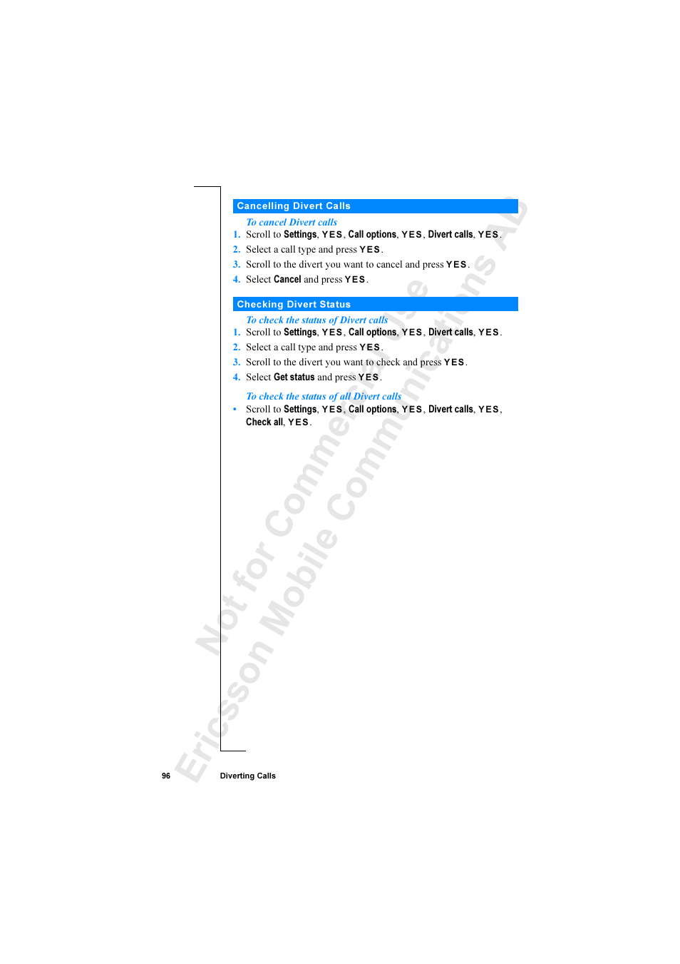 Ericsson R520 User Manual | Page 96 / 152