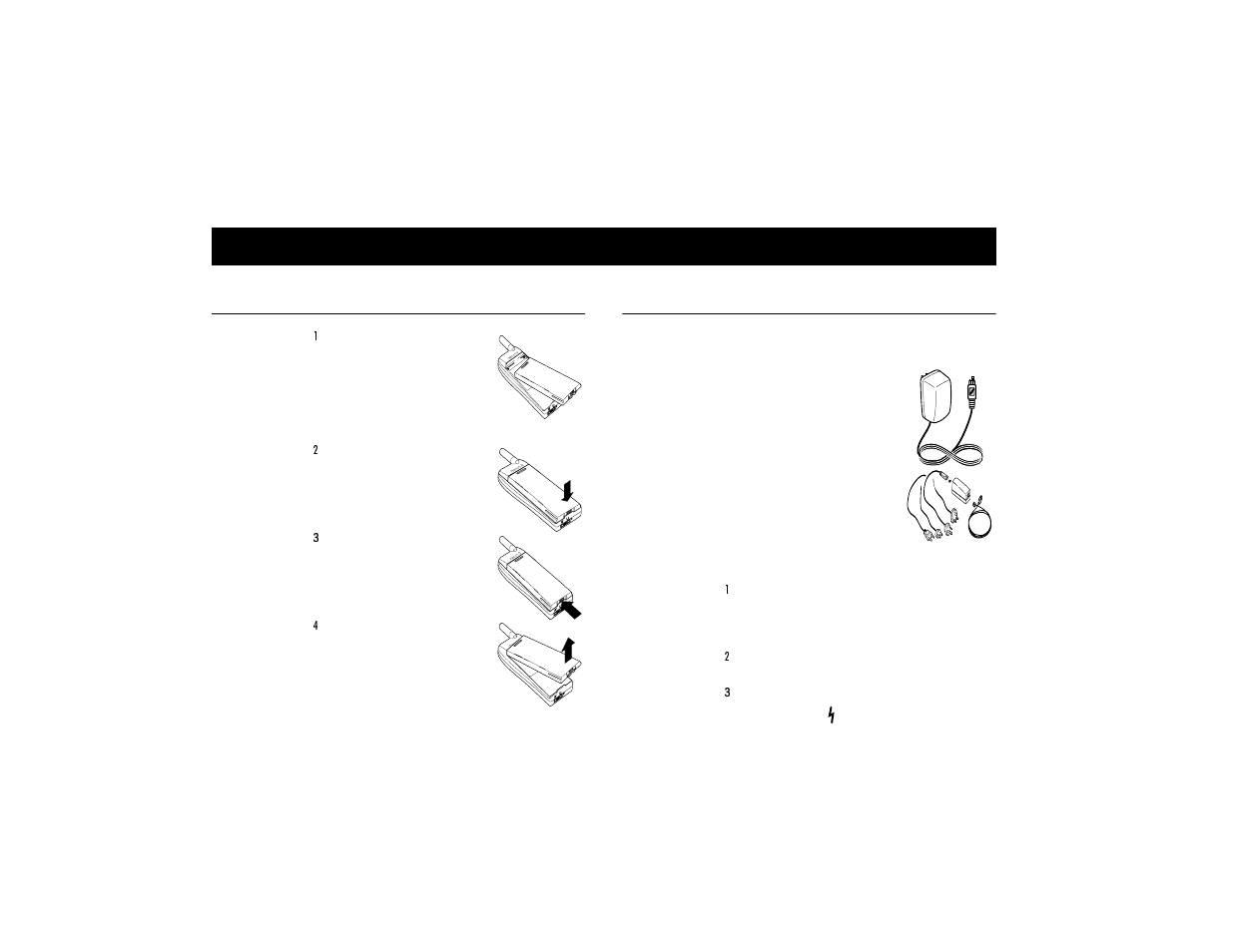 Getting started, Connecting and removing your battery, Charging your battery | Ing started, Nnecting and removing your battery, Not for commercial use – ericsson inc | Ericsson A1228LX User Manual | Page 11 / 28