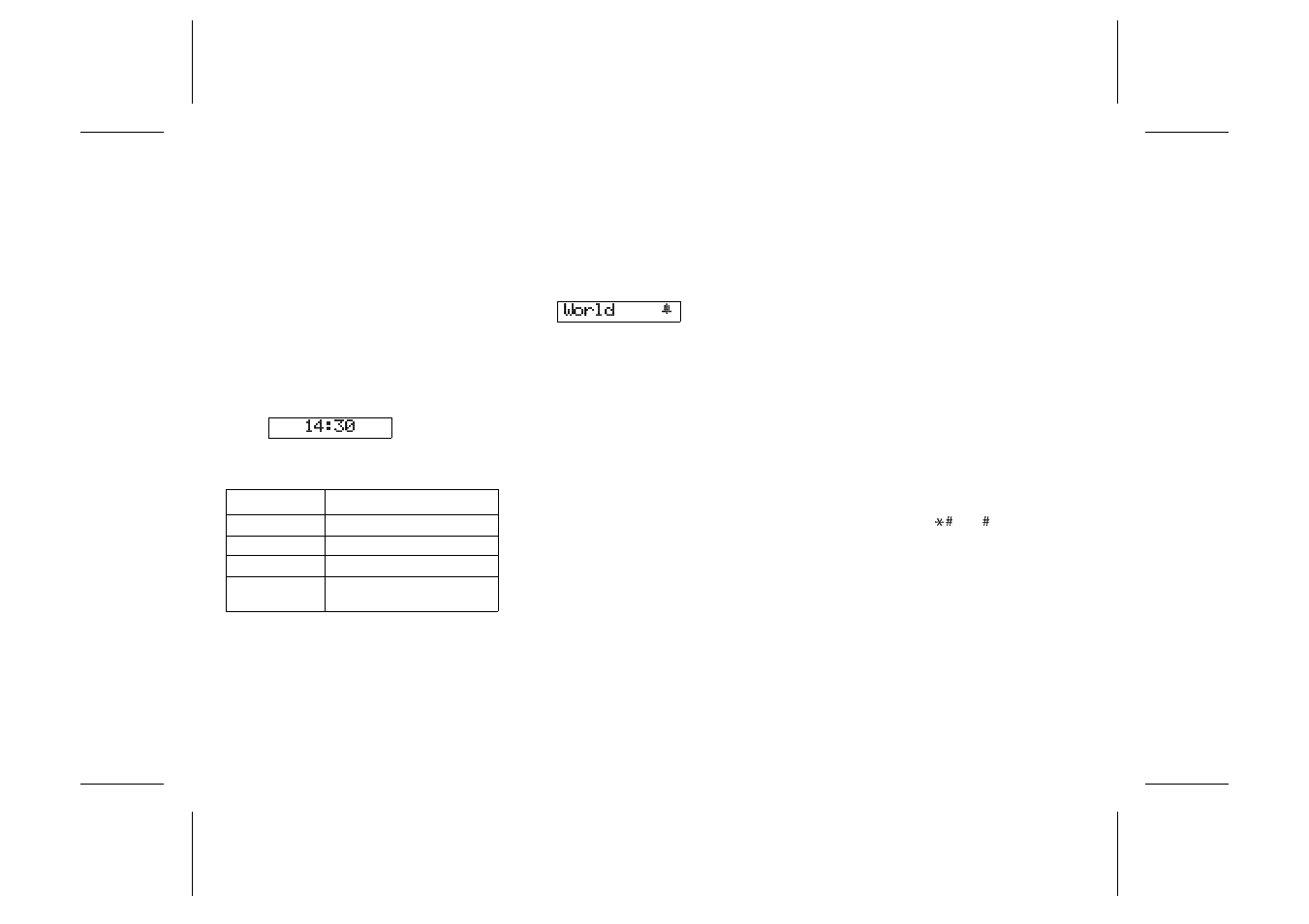 Viewing the clock, Setting clock, Setting alarm | Turning off the alarm, About display language, Changing key sound | Ericsson GF768 User Manual | Page 20 / 35