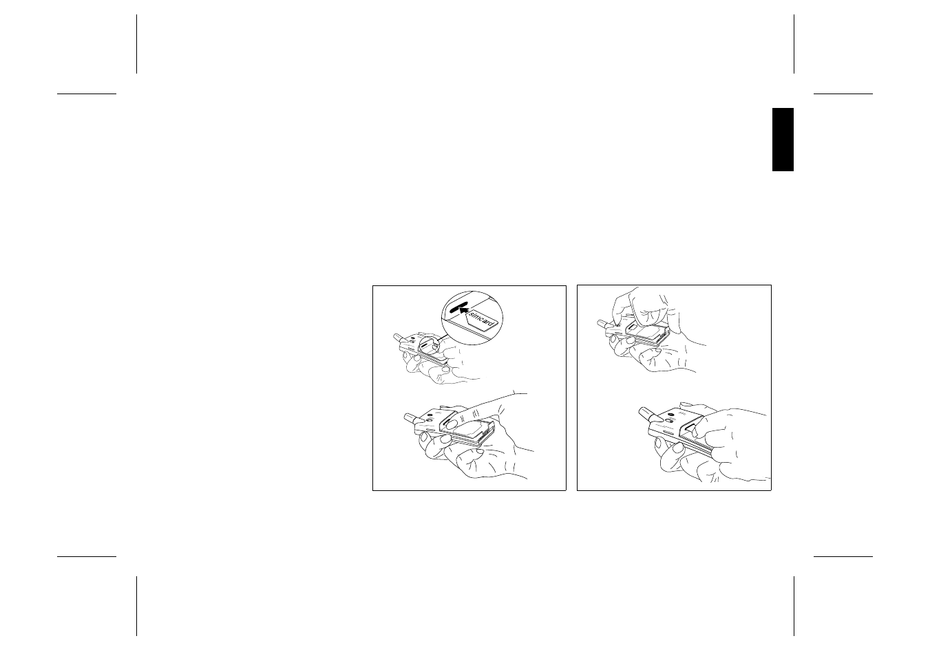 Assembly instructions, Assemble and charge – four steps, Inserting sim card | Ericsson GF768 User Manual | Page 7 / 35