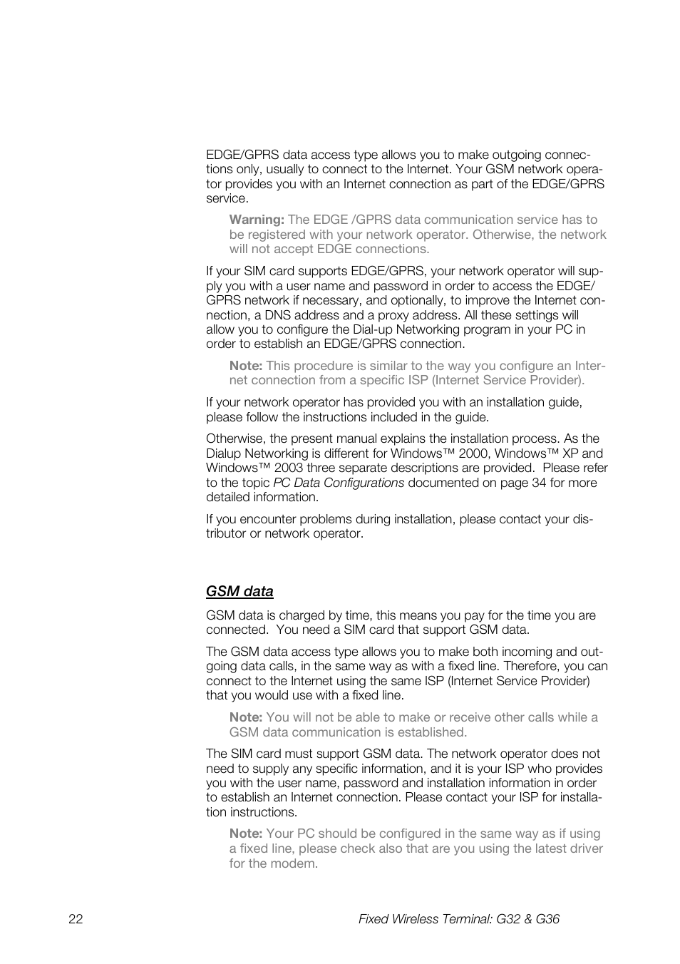 Ericsson G36 User Manual | Page 22 / 84