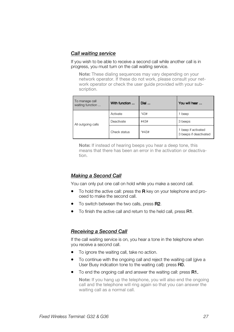 Ericsson G36 User Manual | Page 27 / 84