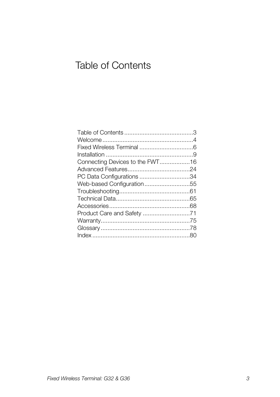 Ericsson G36 User Manual | Page 3 / 84