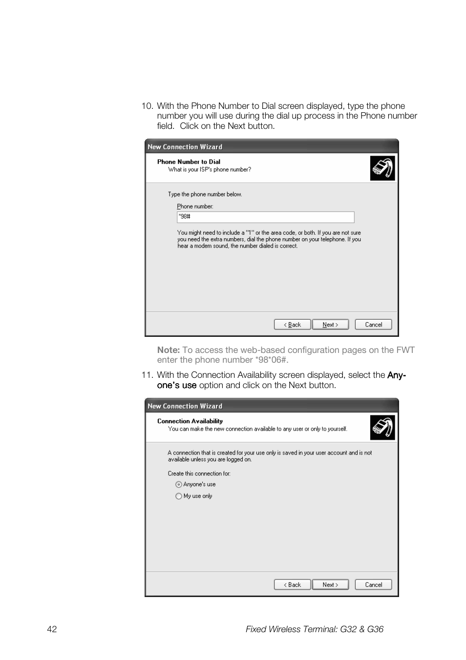 Ericsson G36 User Manual | Page 42 / 84