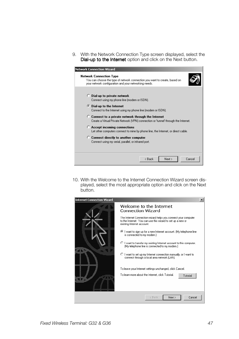 Ericsson G36 User Manual | Page 47 / 84