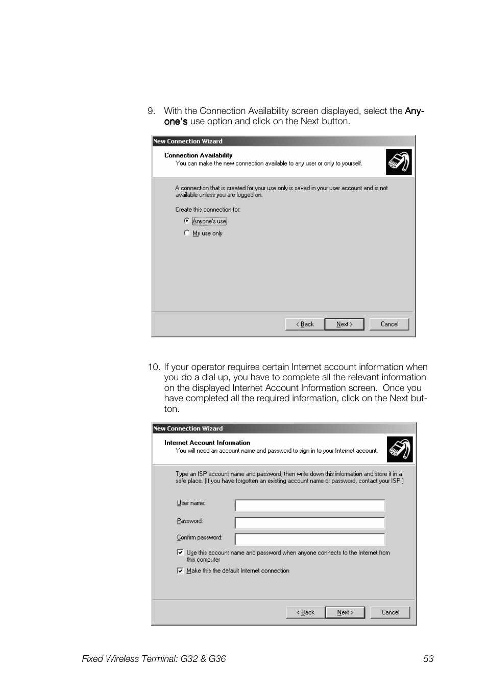 Ericsson G36 User Manual | Page 53 / 84