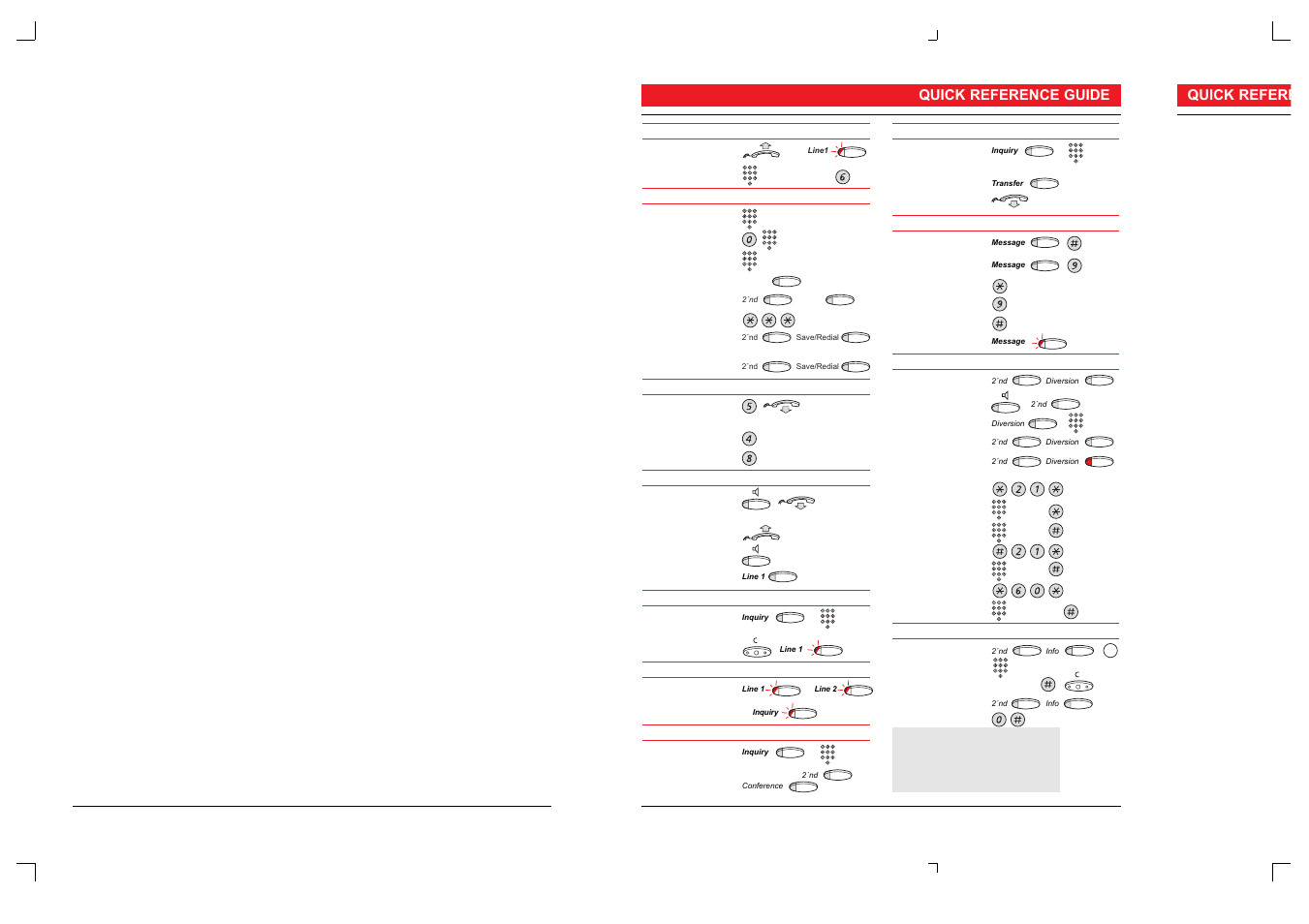 Quick refere, Quick reference guide | Ericsson 50 User Manual | Page 4 / 77