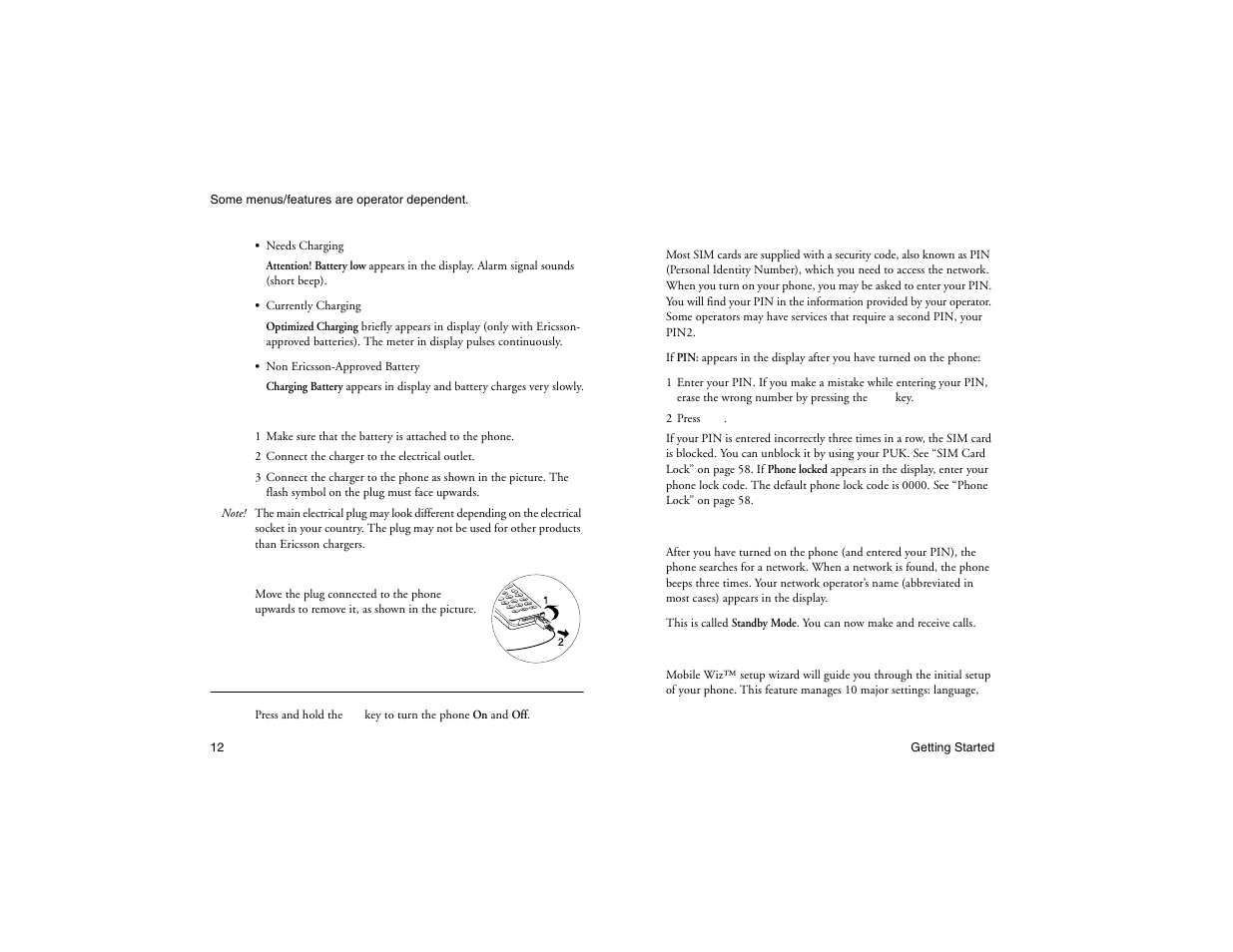 Not for commercial use - ericsson inc | Ericsson R300Z User Manual | Page 19 / 88