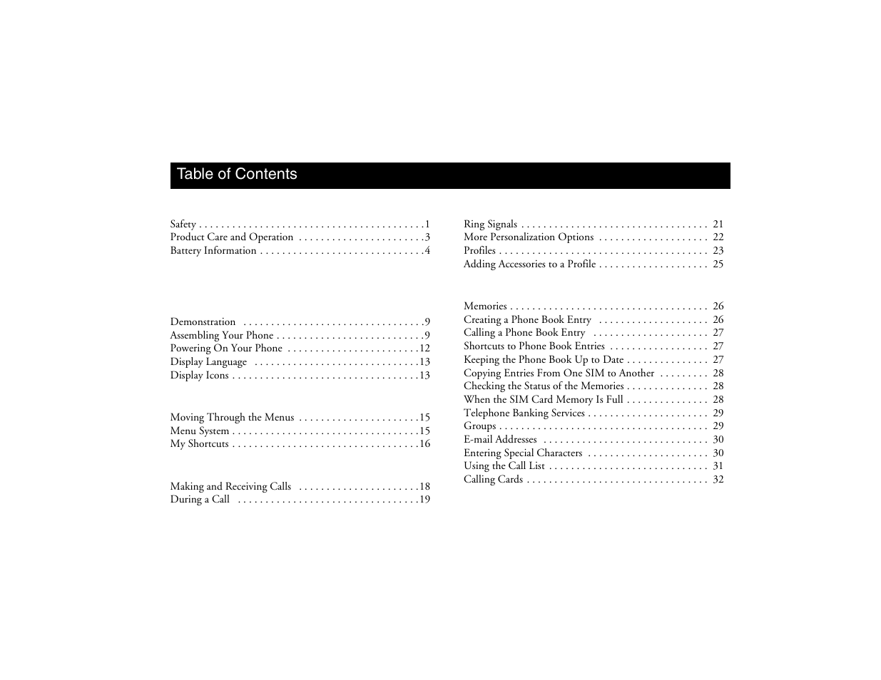 Not for commercial use - ericsson inc | Ericsson R300Z User Manual | Page 4 / 88