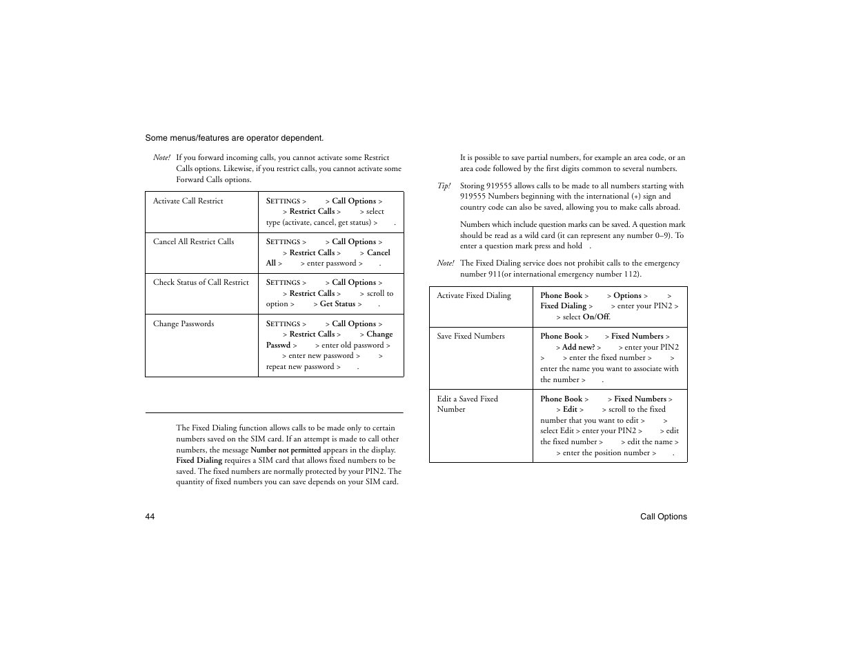 Not for commercial use - ericsson inc, Fixed dialing | Ericsson R300Z User Manual | Page 51 / 88
