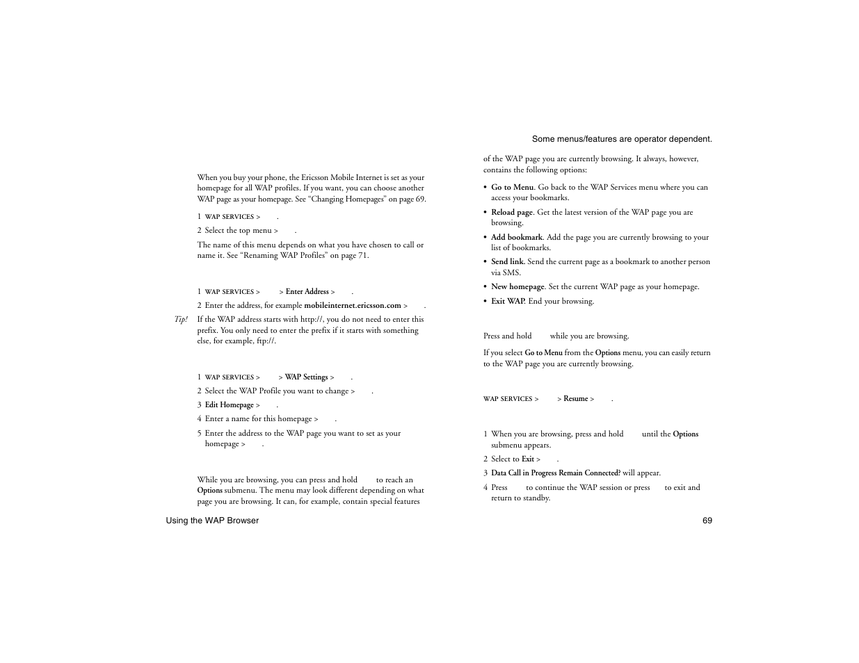Not for commercial use - ericsson inc | Ericsson R300Z User Manual | Page 76 / 88