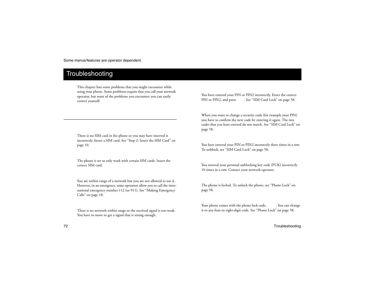 Not for commercial use - ericsson inc, Troubleshooting | Ericsson R300Z User Manual | Page 79 / 88