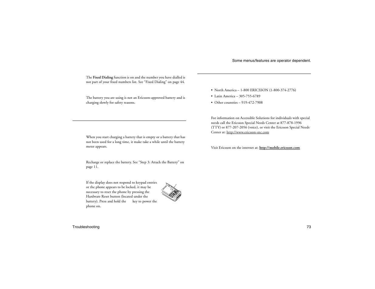 Not for commercial use - ericsson inc | Ericsson R300Z User Manual | Page 80 / 88