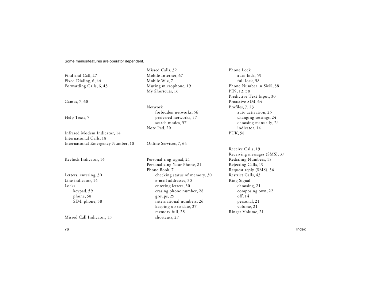 Not for commercial use - ericsson inc | Ericsson R300Z User Manual | Page 83 / 88
