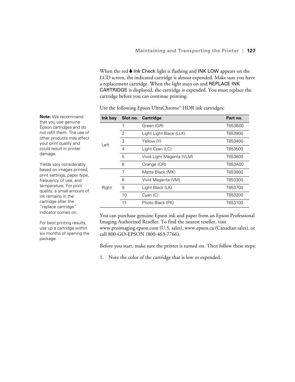 Ericsson STYLUS PRO 4900 User Manual | Page 125 / 174
