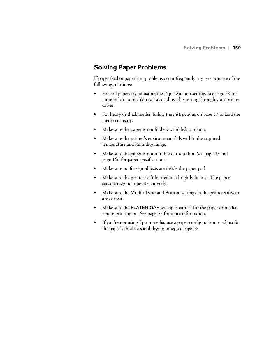 Solving paper problems | Ericsson STYLUS PRO 4900 User Manual | Page 157 / 174
