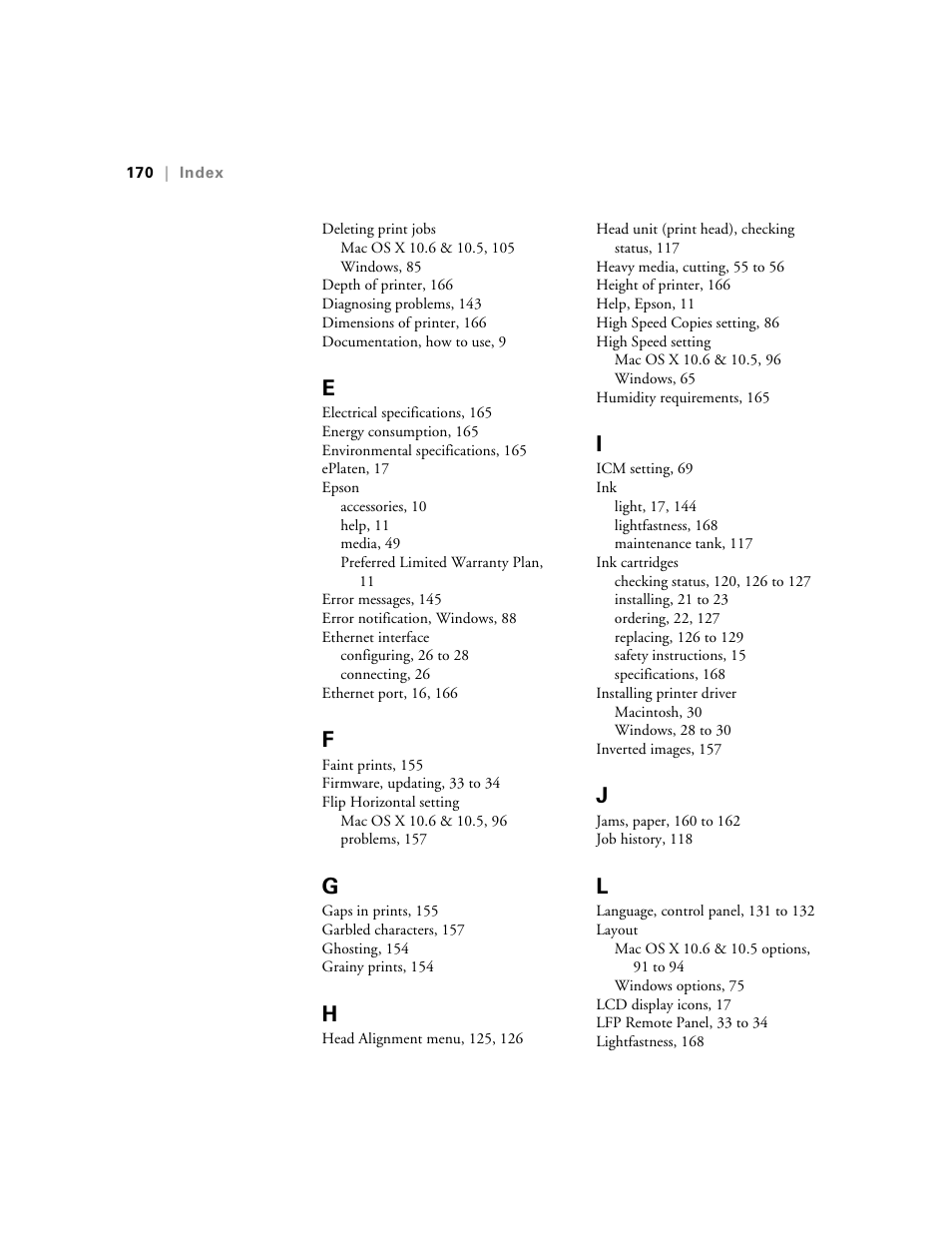 Ericsson STYLUS PRO 4900 User Manual | Page 168 / 174